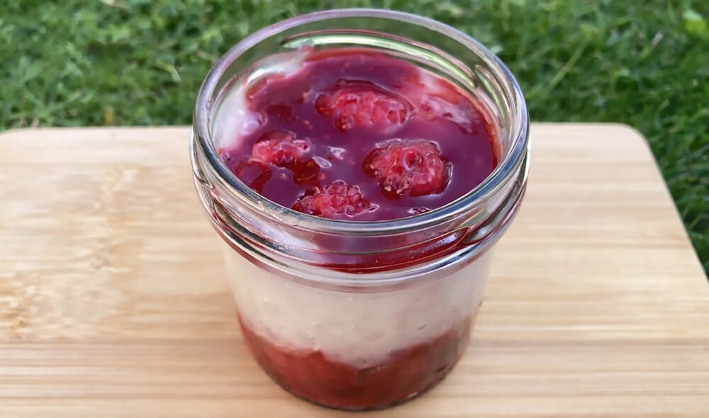 Tapiokový dezert malinový  1